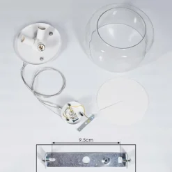 hofstein Suspension Palibatz Blanc, 3 lumières