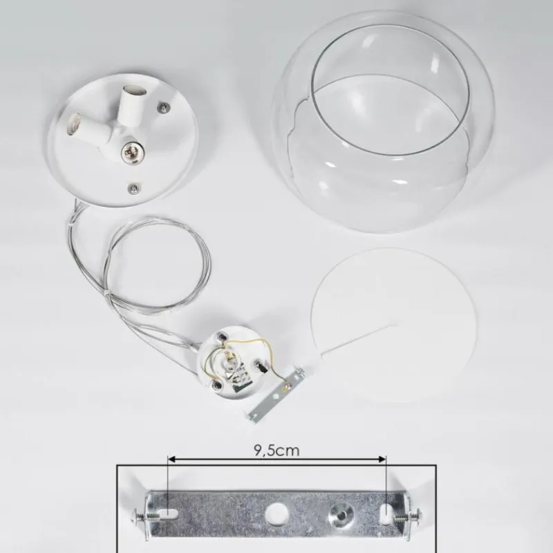 hofstein Suspension Palibatz Blanc, 3 lumières