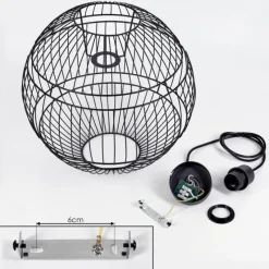 Lampes Industrielles-hofstein Suspension Pampanillo Noir, 1 lumière