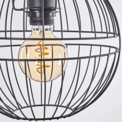 Lampes Industrielles-hofstein Suspension Pampanillo Noir, 3 lumières