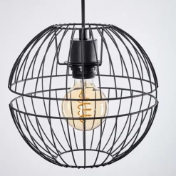 Lampes Industrielles-hofstein Suspension Pampanillo Noir, 3 lumières
