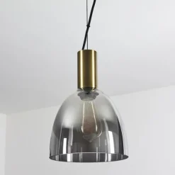 Suspension Verre Fumé-hofstein Suspension Panuhe Laiton, 1 lumière