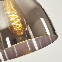 Suspension Verre Fumé-hofstein Suspension Panuhe Laiton, 1 lumière