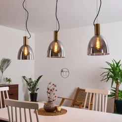 hofstein Suspension Panuhe Laiton, 3 lumières