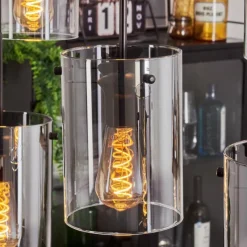 hofstein Suspension Parane Clair, Fumé, 6 lumières