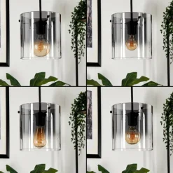 hofstein Suspension Parane Clair, Fumé, 4 lumières