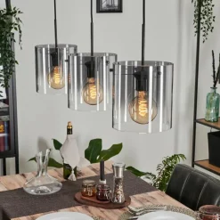 hofstein Suspension Parane Clair, Fumé, 3 lumières