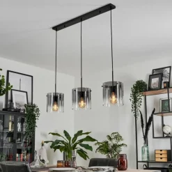hofstein Suspension Parane Clair, Fumé, 3 lumières
