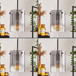 Suspension Verre Fumé-hofstein Suspension Parane Clair, Fumé, 4 lumières