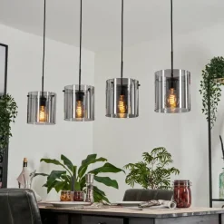 hofstein Suspension Parane Fumé, 4 lumières