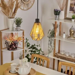 Style Boho-Chic-hofstein Suspension Pardieiro Noir, 1 lumière