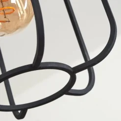 Lampes Vintages & Rétros-hofstein Suspension Pasteur Noir, 3 lumières