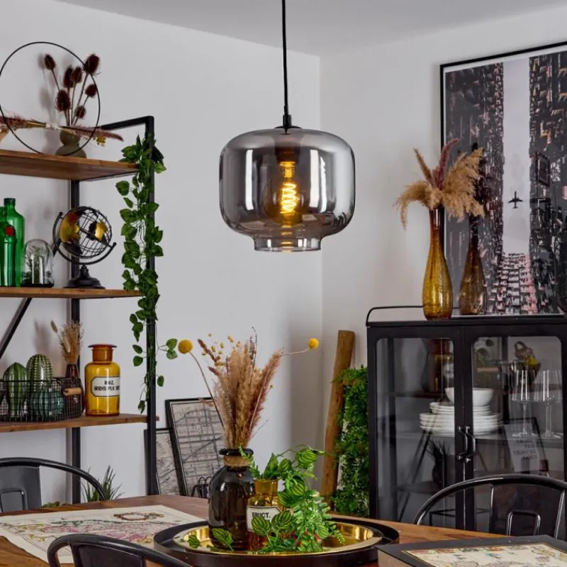 hofstein Suspension Patterson Noir, 1 lumière