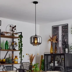 hofstein Suspension Patterson Noir, 1 lumière