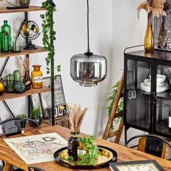 hofstein Suspension Patterson Noir, 1 lumière