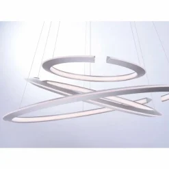 Luminaires Paul Neuhaus Suspension Paul Neuhaus ALESSA LED Argenté, 3 lumières, Télécommandes* Suspensions