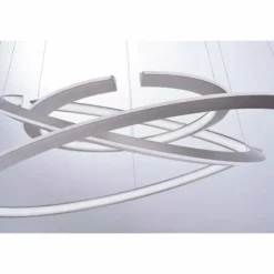 Luminaires Paul Neuhaus Suspension Paul Neuhaus ALESSA LED Argenté, 3 lumières, Télécommandes* Suspensions