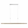 Lampes En Bois-Luminaires Paul Neuhaus Suspension Paul Neuhaus ADRIANA LED Bois clair, 3 lumières