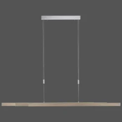 Lampes En Bois-Luminaires Paul Neuhaus Suspension Paul Neuhaus ADRIANA LED Bois clair, 3 lumières