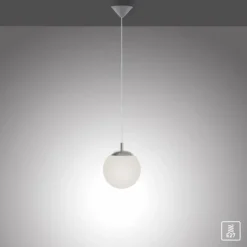 Luminaires Paul Neuhaus Suspension Paul Neuhaus BOLO Argenté, 1 lumière