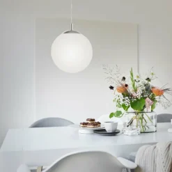 Luminaires Paul Neuhaus Suspension Paul Neuhaus BOLO Argenté, 1 lumière