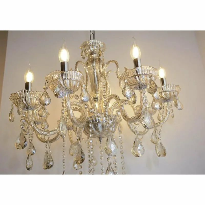 Luminaires Paul Neuhaus Suspension Paul Neuhaus GRACIA Champagne, 8 lumières