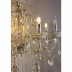 Luminaires Paul Neuhaus Suspension Paul Neuhaus GRACIA Champagne, 8 lumières