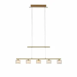 Luminaires Paul Neuhaus Suspension Paul Neuhaus HYDRA LED Laiton, 5 lumières