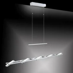 Luminaires Paul Neuhaus Suspension Paul Neuhaus ILONA LED Chrome, 5 lumières* Éclairage Led