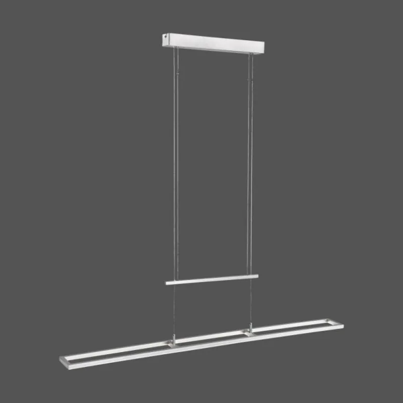 Luminaires Paul Neuhaus Suspension Paul Neuhaus INIGO LED Acier inoxydable, 2 lumières* Suspensions