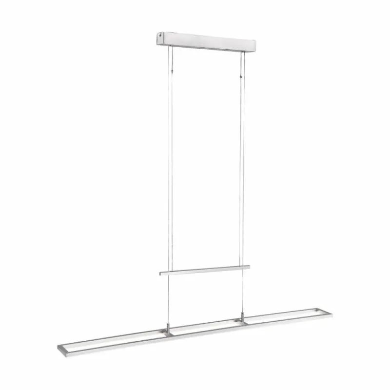 Luminaires Paul Neuhaus Suspension Paul Neuhaus INIGO LED Acier inoxydable, 2 lumières* Suspensions