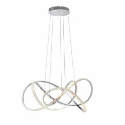 Luminaires Paul Neuhaus Suspension Paul Neuhaus KIRIBI LED Chrome, 1 lumière* Éclairage Led