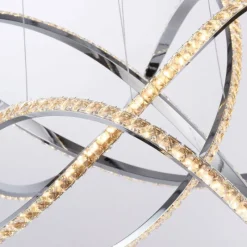 Luminaires Paul Neuhaus Suspension Paul Neuhaus KIRIBI LED Chrome, 1 lumière* Éclairage Led