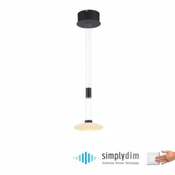 Luminaires Paul Neuhaus Suspension Paul Neuhaus LAUTADA LED Noir, 1 lumière