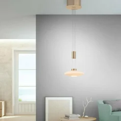 Luminaires Paul Neuhaus Suspension Paul Neuhaus LAUTADA LED Laiton, 1 lumière