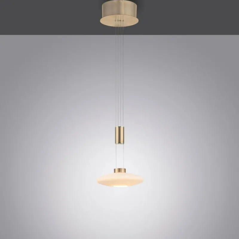 Luminaires Paul Neuhaus Suspension Paul Neuhaus LAUTADA LED Laiton, 1 lumière