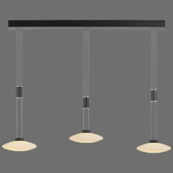 Luminaires Paul Neuhaus Suspension Paul Neuhaus LAUTADA LED Noir, 3 lumières