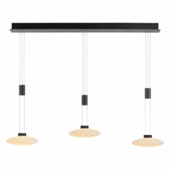 Luminaires Paul Neuhaus Suspension Paul Neuhaus LAUTADA LED Noir, 3 lumières