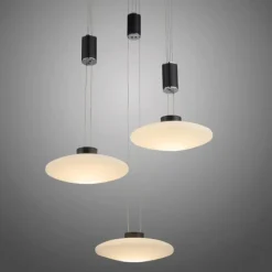 Luminaires Paul Neuhaus Suspension Paul Neuhaus LAUTADA LED Noir, 3 lumières