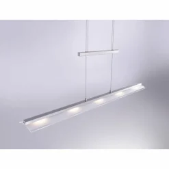 Luminaires Paul Neuhaus Suspension Paul Neuhaus NELE LED Acier inoxydable, 5 lumières