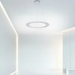 Luminaires Paul Neuhaus Suspension Paul Neuhaus PURE-COSMO LED Aluminium, 17 lumières, Télécommandes* Éclairage Led