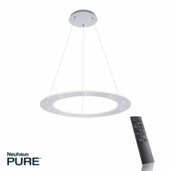 Luminaires Paul Neuhaus Suspension Paul Neuhaus PURE-COSMO LED Aluminium, 17 lumières, Télécommandes* Éclairage Led