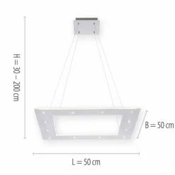 Luminaires Paul Neuhaus Suspension Paul Neuhaus PURE-COSMO LED Aluminium, 21 lumières, Télécommandes* Éclairage Led