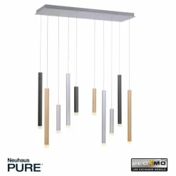 Luminaires Paul Neuhaus Suspension Paul Neuhaus PURE-GEMIN LED Aluminium, Noir, 10 lumières* Suspensions