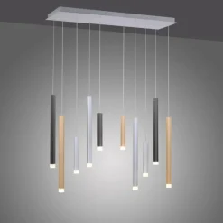 Luminaires Paul Neuhaus Suspension Paul Neuhaus PURE-GEMIN LED Aluminium, Noir, 10 lumières* Suspensions
