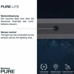 Luminaires Paul Neuhaus Suspension Paul Neuhaus PURE-LITE LED Anthracite, 1 lumière* Éclairage Led