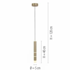 Luminaires Paul Neuhaus Suspension Paul Neuhaus PURE-VEGA LED Laiton, 3 lumières* Éclairage Led