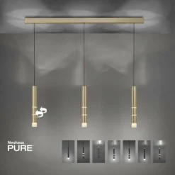 Luminaires Paul Neuhaus Suspension Paul Neuhaus PURE-VEGA LED Laiton, 9 lumières* Suspensions