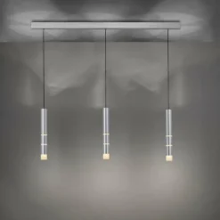 Luminaires Paul Neuhaus Suspension Paul Neuhaus PURE-VEGA LED Aluminium, 3 lumières* Éclairage Led