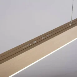 Luminaires Paul Neuhaus Suspension Paul Neuhaus PURE-MOTO LED Laiton, 3 lumières, Télécommandes* Éclairage Led